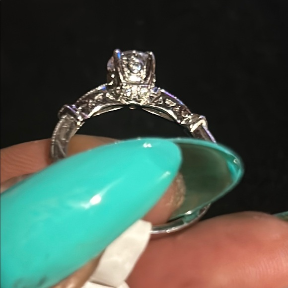 925 TG Moissanite 1/2 Carat Diamond Ring Sz 7 - Picture 5 of 14